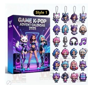 Calendario del Festival de Llegada de KPop <span class=keywords><strong>Devil</strong></span> <span class=keywords><strong>Hunter</strong></span> 2025, Nueva Caja Misteriosa, Decoración de Árbol de Navidad, Juguete Colgante de Acrílico para Niños - Product Image 3
