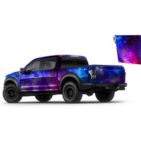 WRAPMASTER PET Galaxy Car Vinyl Wrap 1.52x19m Film de protection pour véhicule à design personnalisé pour graphiques complets de la carrosserie