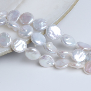 Ensemble de fabrication de bijoux en perles d'eau douce naturelles de Zhuji, boucles d'oreilles et collier, perles baroques irrégulières de 8 à 9 mm, blanches et roses, perles en vrac - Product Image 4