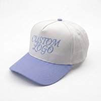 Gorra de Béisbol Estructurada de 5 Paneles, 100% Algodón, de Alta Calidad, con Logotipo Bordado Personalizado, Unisex, Ajustable, Deportiva e Informal