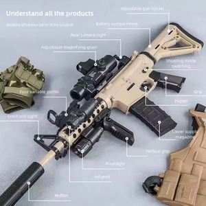 Jouet électronique d'alimentation en <span class=keywords><strong>eau</strong></span> inférieure réglable électriquement de type M4 <span class=keywords><strong>pistolet</strong></span> en plastique à éjection de balles molles pour garçons - Product Image 3