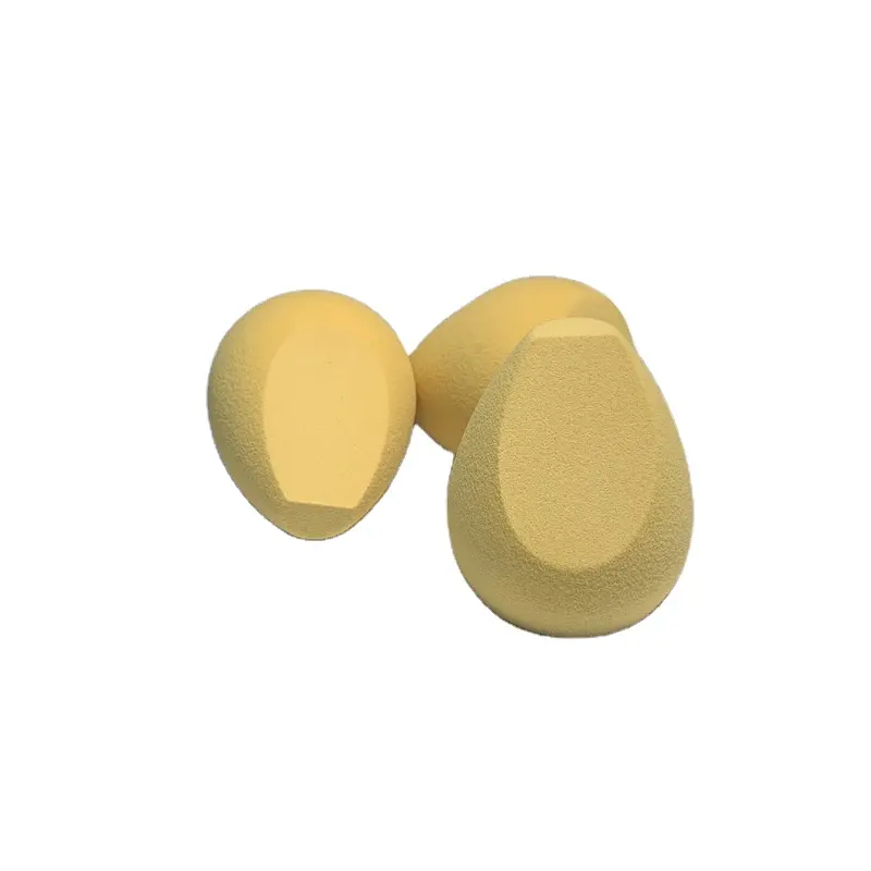 Wholesale Multi Color Custom Logo Face Beauty Sponge Egg Blender Latex Free Foundation Applicator Makeup Sponge Yellow