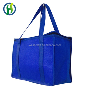 Sac de courses réutilisable isotherme personnalisé, grand sac isotherme non tissé, sac isotherme - Product Image 3