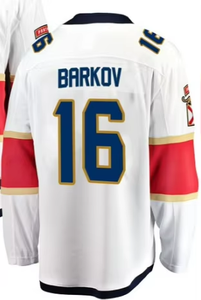 2025 Nieuwe Heren 19 Matthew Tkachuk 16 Aleksander Barkov 5 Aaron Ekblad 72 Sergei Bobrovsky Groothandel Gestikte Ijshockeytruien - Product Image 3