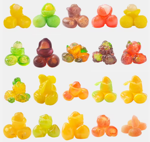 Bonbons gélifiés pelables 20 saveurs de fruits Halal Bonbons interactifs à la vraie pulpe de fruits Boîte de collation pour fête 80g Forme de boule - Product Image 4