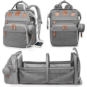 Sac à langer fonctionnel et élégant en cuir PU vegan personnalisé pour les mamans, tendance et pratique pour les sorties en plein air - Product Image 2
