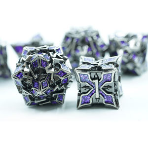 OEM 2024 новый дизайн DND набор многогранных <span class=keywords><strong>6</strong></span> 8 10 12 20-сторонних Металлических Кубиков для DND игры - Product Image 5