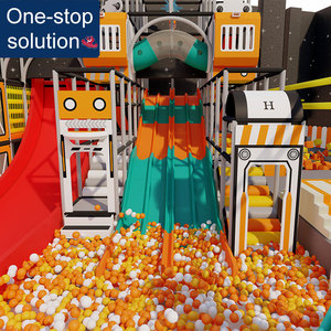 Trong nhà công viên giải trí sân chơi phòng chơi khu vực chơi với hố bóng và trượt - Product Image 1