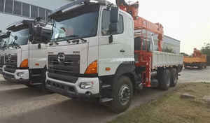 יפן 6x4 מותאם אישית 12 טון משאית בום טלסקופי עם שלט רחוק נייד 8 טון הידראולי מותקן עם האיש בסל - Product Image 4