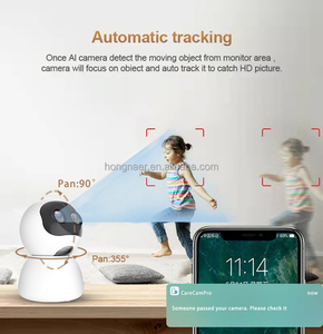 Cámara IP PTZ Inalámbrica WiFi Hongnaer 1080P con Zoom Híbrido 10X, Cámara de Seguridad WiFi de Doble Lente <span class=keywords><strong>Carecam</strong></span> Pro con Rotación de 360 Grados - Product Image 4