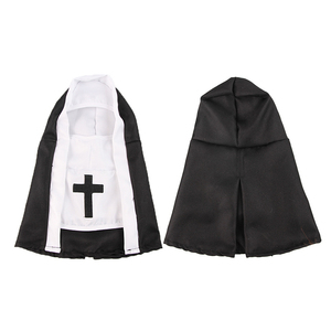 Yun Funny COS Small and Medium <span class=keywords><strong>Pet</strong></span> Photo Props Cat Nun Disfraz para gatos y perros Ropa para mascotas Disfraz - Product Image 2