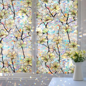 <span class=keywords><strong>Film</strong></span> adhésif décoratif statique <span class=keywords><strong>en</strong></span> PET teinté, design moderne, pour vitres, effet vitrail, <span class=keywords><strong>film</strong></span> de confidentialité, autocollants de fenêtre <span class=keywords><strong>arc</strong></span>-<span class=keywords><strong>en</strong></span>-<span class=keywords><strong>ciel</strong></span> 3D pour la maison - Product Image 2