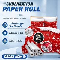 Kertas Sublimasi 30 Gsm 160 cm untuk Pencetakan Digital Kain Khusus Tekstil Pakaian Olahraga