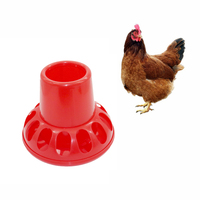 Mangeoire automatique rouge pour poulets, canards, oies, pigeons, cailles et oiseaux, 1,5 kg, 2 kg, 3 kg, 13 trous, distributeur de nourriture pour volailles et animaux de compagnie