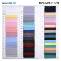 Kain Oxford Katun Herringbone Berat Sedang Tebal Berwarna Berkualitas Tinggi untuk Kemeja Kasual Anak Laki-Laki Lembut Anti-Kusut