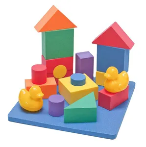 2024 Wholesale learning toy high density eva foam baby preschool building construction t blocks for Toddlers Kids 41 Pieces toy