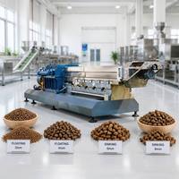 Machine de fabrication d'aliments pour poissons flottants entièrement automatique SLG 65 100-150 kg/h à Saiabinuo