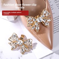 Nouvelle Couronne de cheveux pour enfants avec nœud et strass, fermoir à boucle noire, ornements floraux amovibles pour mariage, exquise