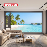 Ventanas Abatibles de Aleación de Aluminio a Precio Directo de Fábrica, Juego Completo de Ventanas para Entrada de Villa, Patio, con Rotura de Puente Térmico y Seguridad