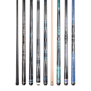 Taco de billar de fibra de carbono FURY AF de 58'' con punta de 3/8*10, taco de rompido de carbono de 1/2, kit de billar. - Product Image 1
