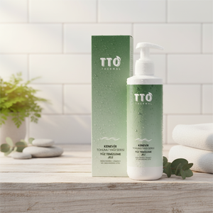 Gel Nettoyant Visage Thermique Bio TTO 200ml à l'Huile de Graines de Chanvre, Huile d'Arbre à Thé, Centella Asiatica, Glycérine, Collagène – Doux pour Peaux Sèches, Usage Quotidien - Product Image 2