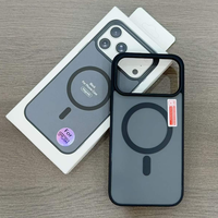 Étui de téléphone magnétique mat de luxe pour iPhone 18 Pro Max 17 Air 13 14 15 16, coque arrière antichoc avec emballage de vente au détail