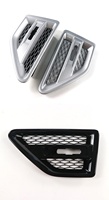 Pour Freelander 2, Grilles d'aération latérales de pare-chocs, Noir Argent, LR001660 LR039773, Accessoires d'admission d'air latérale extérieure pour voiture, 2006-2014