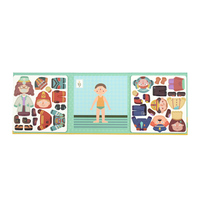 Libro de Rompecabezas Magnético Personalizado de Fábrica, Libro Magnético de Juguetes con Muñecas para Vestir para Niños