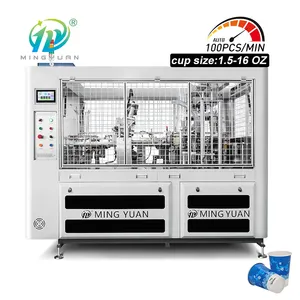 CE certificate certified professional 1.5-16oz paper cup machine 80-110pcs/min high quality paper cup machine 2-y