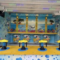 Remorque de jeu Songfa Metal Water Racer pour 2 à 4 joueurs, équipement de parc d'attractions pour course aquatique, jeu de carnaval à louer
