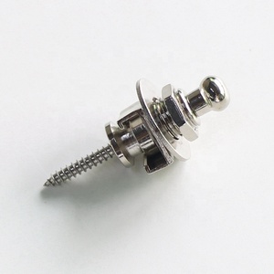 Donlis Nickel an toàn khóa dây đeo đàn guitar nút khóa chrome màu cho bán buôn từ Trung Quốc Guitar bộ phận Nhà cung cấp - Product Image 2