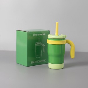 Stainless Steel Tumbler With Handle 304 Stainless Steel Children's Cup For Travel Car Home Use - Product Image 3