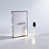 Flacon vaporisateur miniature noir personnalisé avec logo imprimé, 1,5 ml, 2 ml, 3 ml, flacons d'échantillons de parfum vides pour test de marque, vente en gros
