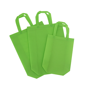 Sac de courses réutilisable en non-tissé laminé couleur unie pour supermarché - Product Image 6