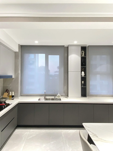 Juego de armario de <span class=keywords><strong>cocina</strong></span> completo minimalista moderno con almacenamiento de gran capacidad y electrodomésticos integrados, incluye accesorio para fregadero - Product Image 4