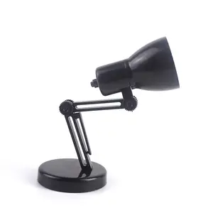 '1/6 Scale Black Desk Lamp Model Furniture for Hot Toys BJD 1:12 Doll House Accessory Kids Pretend Play Toy