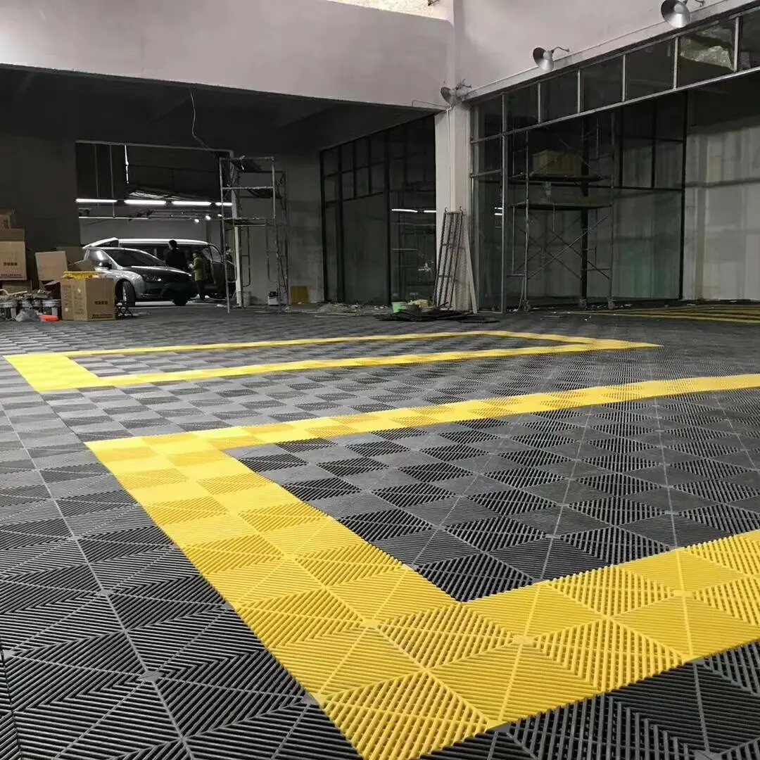 K Anti-Slip Alta Qualidade Proteção Mats Tenda Portátil Intertravamento Piso Plástico para Garagem Car Wash Room Telhas de Assoalho