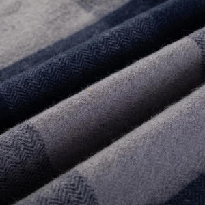 לבדוק צעיף הודי הצמר עבור גברים ונשים 30% צמר 70% מטפחת שמיכת במבוק - Product Image 5