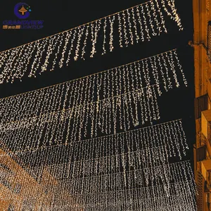 Decoração de Natal ao ar livre luz LED de gelo branco quente à prova d'água com classificação IP44