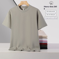 T-shirt personnalisé pour la publicité d'entreprise, en coton 260G, col rond, ample, respirant, manches courtes, pour hommes