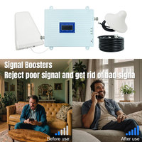 Amplificateur de signal de réseau de téléphonie mobile et antenne 4G LTE, kit amplificateur de signal cellulaire avec antenne