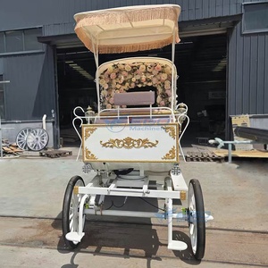 Hot Selling Electric Horse Wagon Princess Wedding Horse Carriage Wholesale Sightseeing Flower Carriage for Sale - Product Image 2