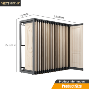 YEKS Présentoir coulissant en bois entièrement personnalisable, mécanisme coulissant multifonctionnel et écologique pour salle d'exposition - Product Image 4