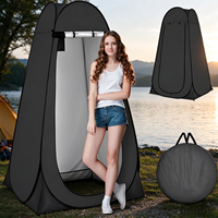 Tente de douche portable pliable en taffetas de polyester, abri de change, cabine d'intimité pour le camping, la randonnée et la pêche