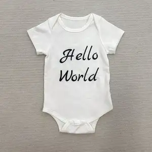 Baby Bodysuit Katoen Prive Logo Fabriek Custom Baby Peuter Jongen Meisje Romper