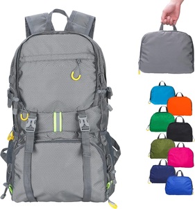 Mochila de senderismo informal ligera con diseño enrollable de moda portátil para cierre de cremallera de viaje promoción personalizada clásica - Product Image 2