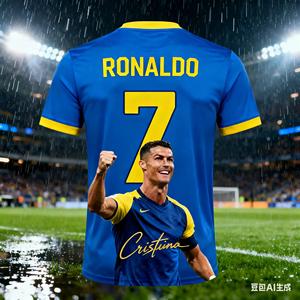 Maglia da Calcio Ronaldo 7 AI 2026 Stampa 3D Uomo Donna Bambino T-shirt Estiva Sportiva Traspirante Casual a Maniche Corte per Uso Quotidiano e Attività all'Aperto - Product Image 5