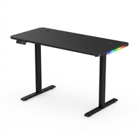 Bureau de jeu extensible moderne en aluminium pour usage commercial et domestique, finition noire, facilement transportable, garantie 3-5 ans