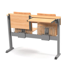 Ensembles d'école de meubles de salle de classe système de sièges d'université d'étudiant pour deux endroits - Product Image 1