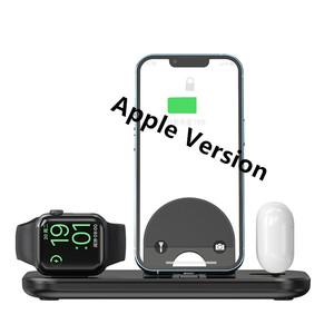 Soporte de cargador inalámbrico 3 en 1 plegable de la mejor Promoción del año 2024, almohadilla de carga rápida inalámbrica para iPhone,<span class=keywords><strong>Airpods</strong></span> e iWatch - Product Image 1